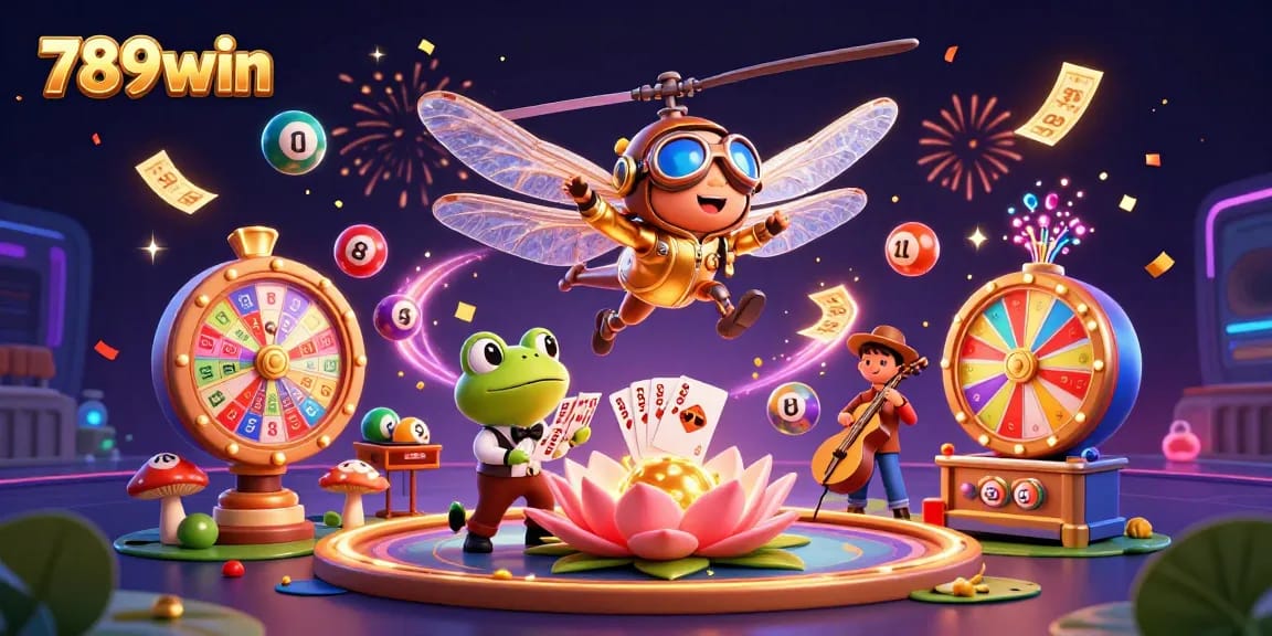 Engage in thrilling games at 789win with vibrant casino action, featuring captivating characters and lottery excitement.