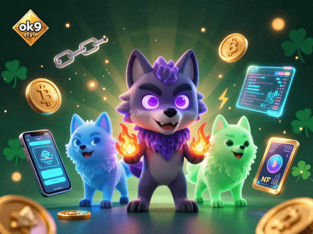 Engage in exciting gameplay at ok9 style with a captivating 3D scene featuring unique gaming elements