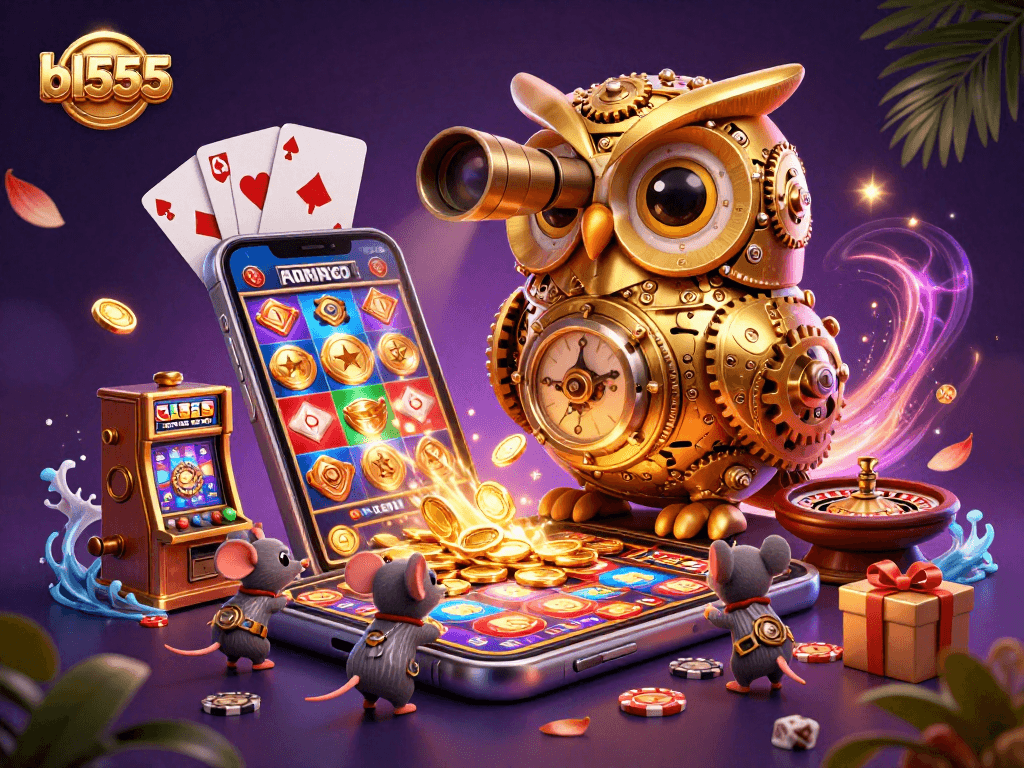 Experience the thrill of bl555 with a vibrant casino illustration showcasing gaming excitement and rewards.