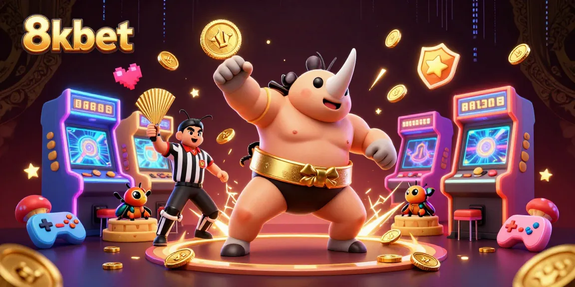 Experience thrilling gameplay with 8xbet in an energetic casino atmosphere packed with gold and excitement.