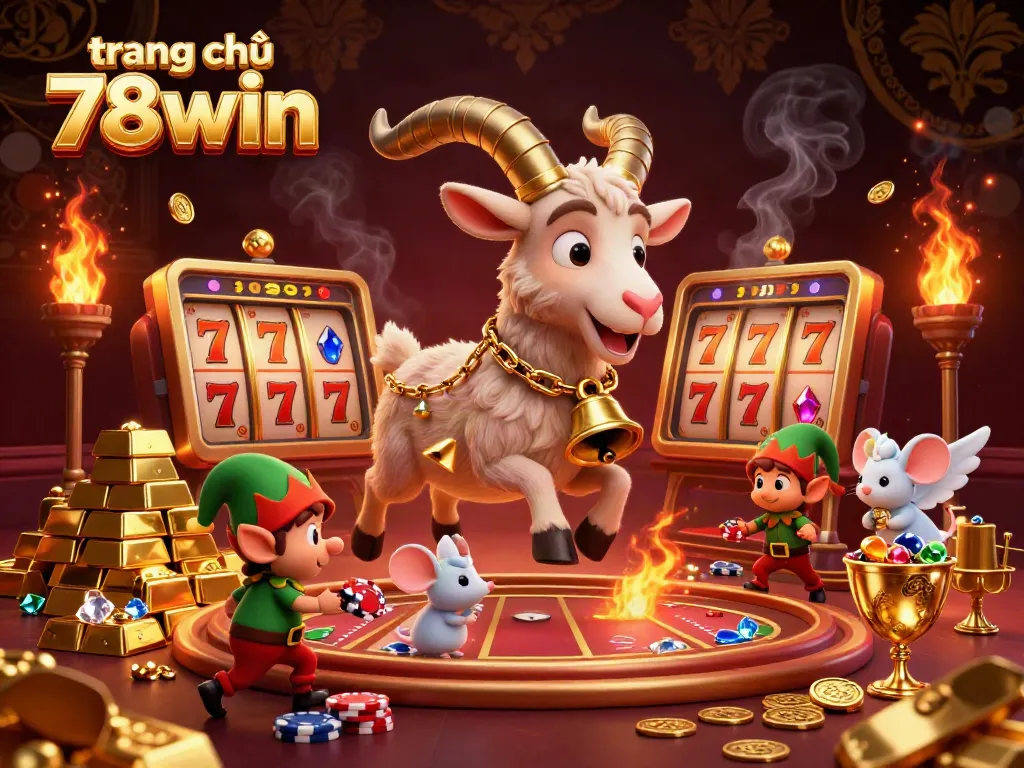 Win big at trang chủ 78win with this captivating casino scene filled with excitement and treasures.