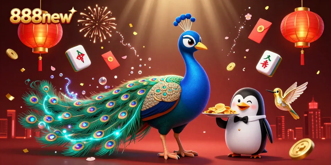 Experience the vibrant action of 888new online casino with dazzling characters and casino elements.